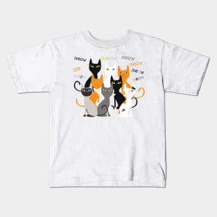 meow meow Kids T-Shirt